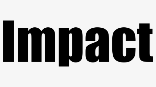 Impact Png - Carattere Impact, Transparent Png, Transparent PNG