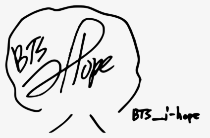 Signature Of Bts - Bts J Hope Signature, HD Png Download, Transparent PNG