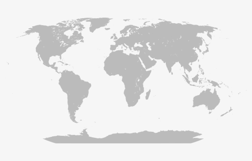 Blank Large World Map, HD Png Download, Transparent PNG