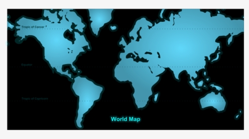 Free Vector World Map - World Map, HD Png Download, Transparent PNG