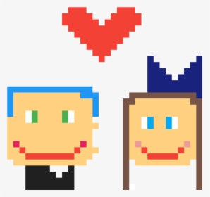 The Two Love Birds Who Kissed - Coffee Cup Pixel Art, HD Png Download, Transparent PNG