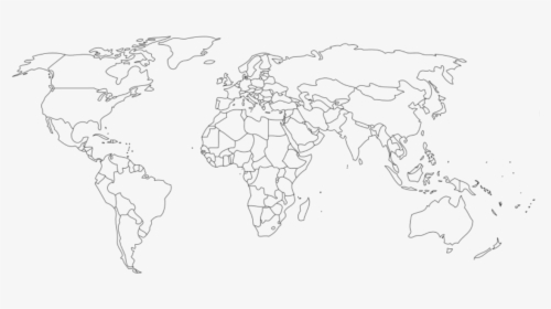 Blank World Country Map, HD Png Download, Transparent PNG