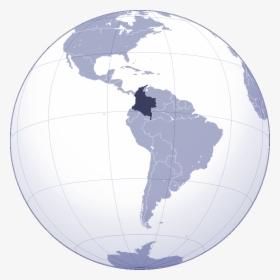 Where Is Colombia Located Large Map - Donde Esta Situada Colombia, HD Png Download, Transparent PNG