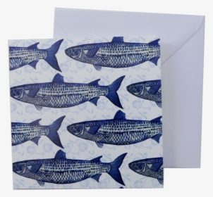 Greeting Card And Envelope Blue And White Fish Print - Whale Shark, HD Png Download, Transparent PNG