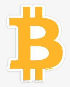 Bitcoin Btc Die-cut Sticker , Png Download - Cross, Transparent Png, Transparent PNG