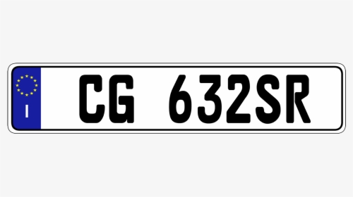 Authentic Eec Euro Plate™ - European License Plate Png, Transparent Png, Transparent PNG