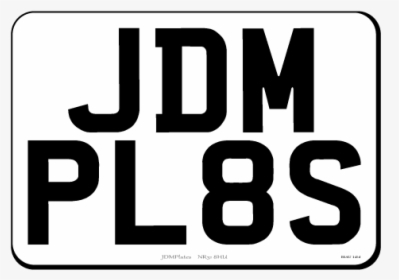 Small Square Jdm Front & Rear Bespoke Legal Number - Uk Motorcycle Front Number Plates, HD Png Download, Transparent PNG