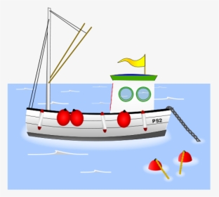 Fishing Vessel Recreational Boat Fishing Clip Art - Cartoon Commercial Fishing Boat, HD Png Download, Transparent PNG