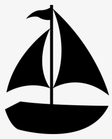 Sailboat Silhouette Ship Clip Art - Sailboat Silhouette Clip Art, HD Png Download, Transparent PNG
