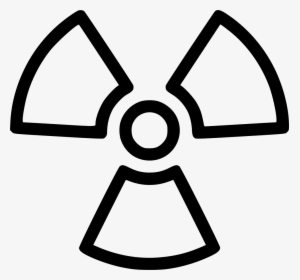 Nuclear Symbol - White Radiation Icon, HD Png Download, Transparent PNG