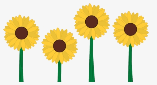 Sunflower April Showers Bring May Flowers Clipart Transparent - Flower Clipart Sunflower, HD Png Download, Transparent PNG