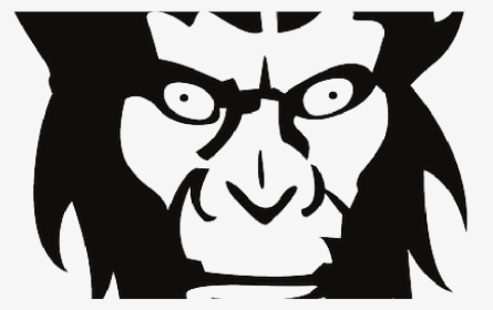 Monkey, Face, Animal, Creepy, Fur, Serious Public Domain - Monkey Face Siluet Png, Transparent Png, Transparent PNG
