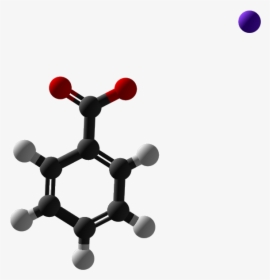 Sodium Benzoate 3d Balls - 3d Structure Of Warfarin, HD Png Download, Transparent PNG