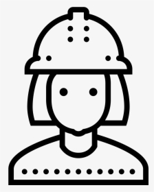 Female Worker Icon - Transparent Civil Engineering Icon, HD Png Download, Transparent PNG
