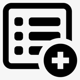 List Icon Png Clip Black And White - Add To List Icon, Transparent Png, Transparent PNG