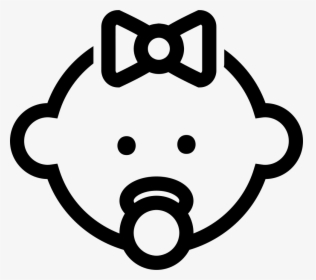 Female Baby Head - Baby Symbol Png, Transparent Png, Transparent PNG