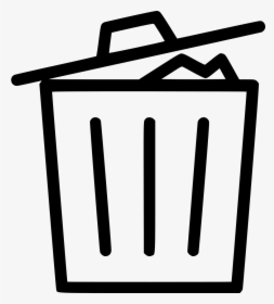 Recycle Bin Delete Garbage Full - Trash Can Icon Png, Transparent Png, Transparent PNG
