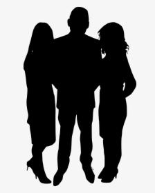 Group Posing Silhouette, HD Png Download, Transparent PNG