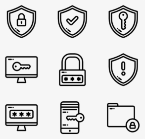 Data Protection - Hand Drawn Social Media Icons Png, Transparent Png, Transparent PNG