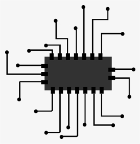 Chip, Icon, Micro, Processor, Computer, Cpu, Symbol - Computer Chip Clipart, HD Png Download, Transparent PNG