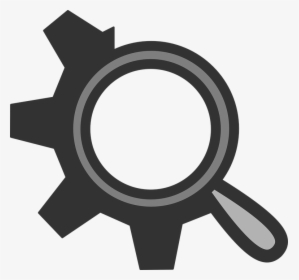 Gear, Search, Computer, Icon, Symbol, Sign - Magnifying Glass With Gear, HD Png Download, Transparent PNG