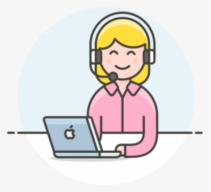 Customer Service Woman Icon - Customer Service Icon Woman, HD Png Download, Transparent PNG