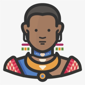 Traditional African Woman Icon - African Woman Icon Png, Transparent Png, Transparent PNG