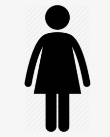 Female, Girl, Lady, Sign, Standing, Toilet, Woman Icon - Man Woman Icon White Background, HD Png Download, Transparent PNG
