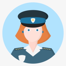 Police Woman Icon Png, Transparent Png, Transparent PNG