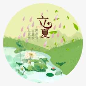 Qing Dynasty Lotus Pond Summer Festival - 荷 叶, HD Png Download, Transparent PNG