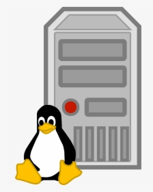 Linux Computer Clipart - Linux Server Icon Png, Transparent Png, Transparent PNG