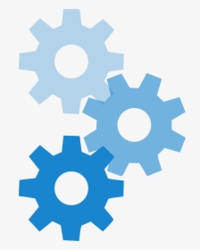 Gears Icon Blue, HD Png Download, Transparent PNG