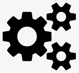 Gears Png Icon - Cogs Icon Font Awesome, Transparent Png, Transparent PNG