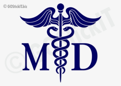Medical Doctor Caduceus Vinyl Decal - Caduceus Symbol, HD Png Download, Transparent PNG