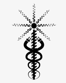 Abstract Caduceus - Calligraphy, HD Png Download, Transparent PNG