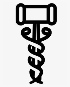 Caduceus Medical Icon - Staff Of Hermes, HD Png Download, Transparent PNG
