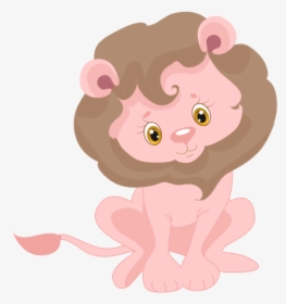 Sublimation Transfer Pink Jungle Animal Lion Design - Baby Animal Theme Baby Shower, HD Png Download, Transparent PNG