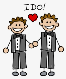 Transparent Lesbian Wedding Clipart - Same Sex Wedding Cartoon, HD Png Download, Transparent PNG