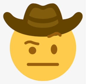 Transparent Doge Face Png - Sad Cowboy Emoji Transparent, Png Download, Transparent PNG