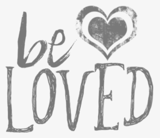 Be Loved Logo Black - Heart, HD Png Download, Transparent PNG