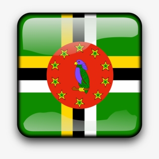 Green,rectangle,flag Of Dominica - Flag Of Dominican Republic Green, HD Png Download, Transparent PNG