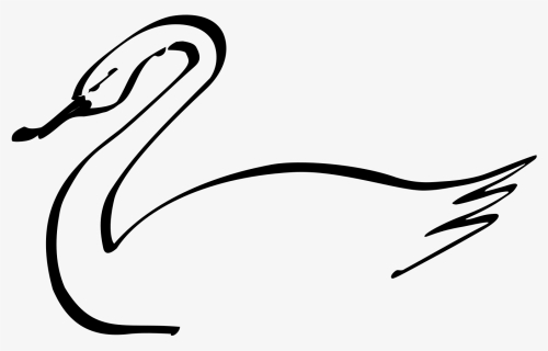 Simple Swan - Swan, HD Png Download, Transparent PNG