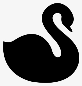 Swan Facing Right - Vector Swan Png, Transparent Png, Transparent PNG