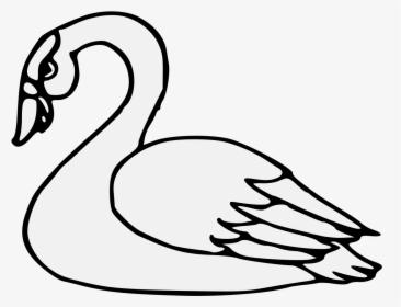 Line Drawing At Getdrawings - Heraldic Swan, HD Png Download, Transparent PNG