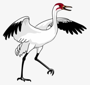 Swan 3 Svg Clip Arts - Bird Clip Art Crane, HD Png Download, Transparent PNG