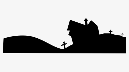 Graveyard, Night, Spooky, Scary, Cemetery, Dead, Cross - Graveyard Vector Png, Transparent Png, Transparent PNG