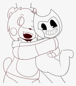 Freddy And Bendy Coloring Page - Coloring Pages Bendy And The Ink Machine, HD Png Download, Transparent PNG