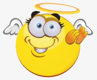 Angel Emoji 274 Decal - Smileys Engel, HD Png Download, Transparent PNG