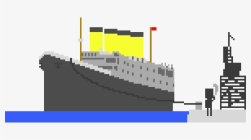 Transparent Titanic Png - Titanic Pixel Art, Png Download, Transparent PNG