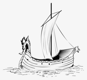Boat, Viking, Viking Ship, Sailing, Sea, Sailboat - Leif Erikson Boats Drawing, HD Png Download, Transparent PNG